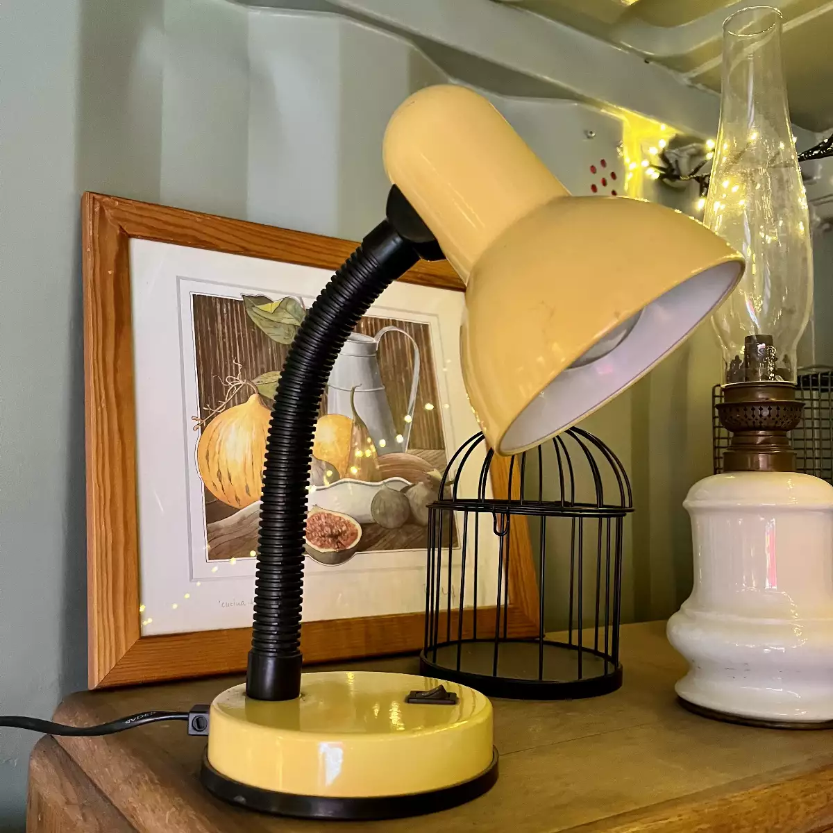 Lampe vintage jaune