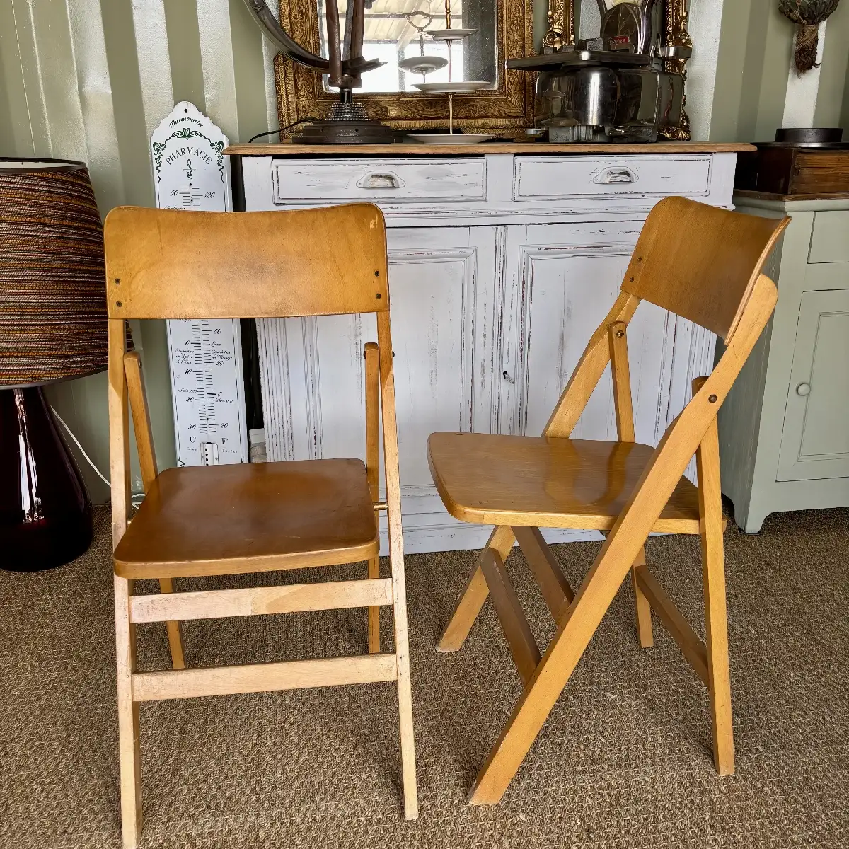 Chaises pliantes vintage