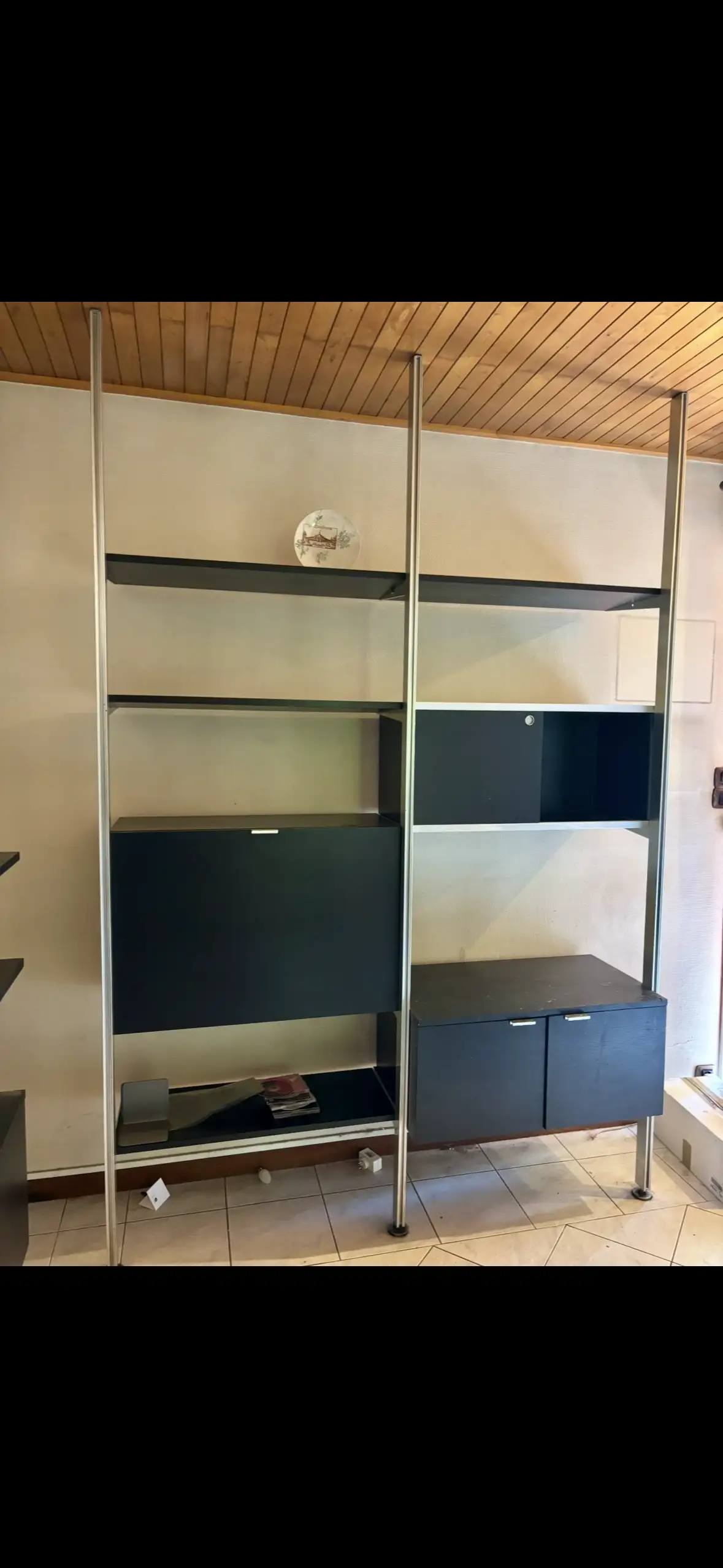 Bibliothèque vintage années 70 Georges Nelson pour Mobilier International