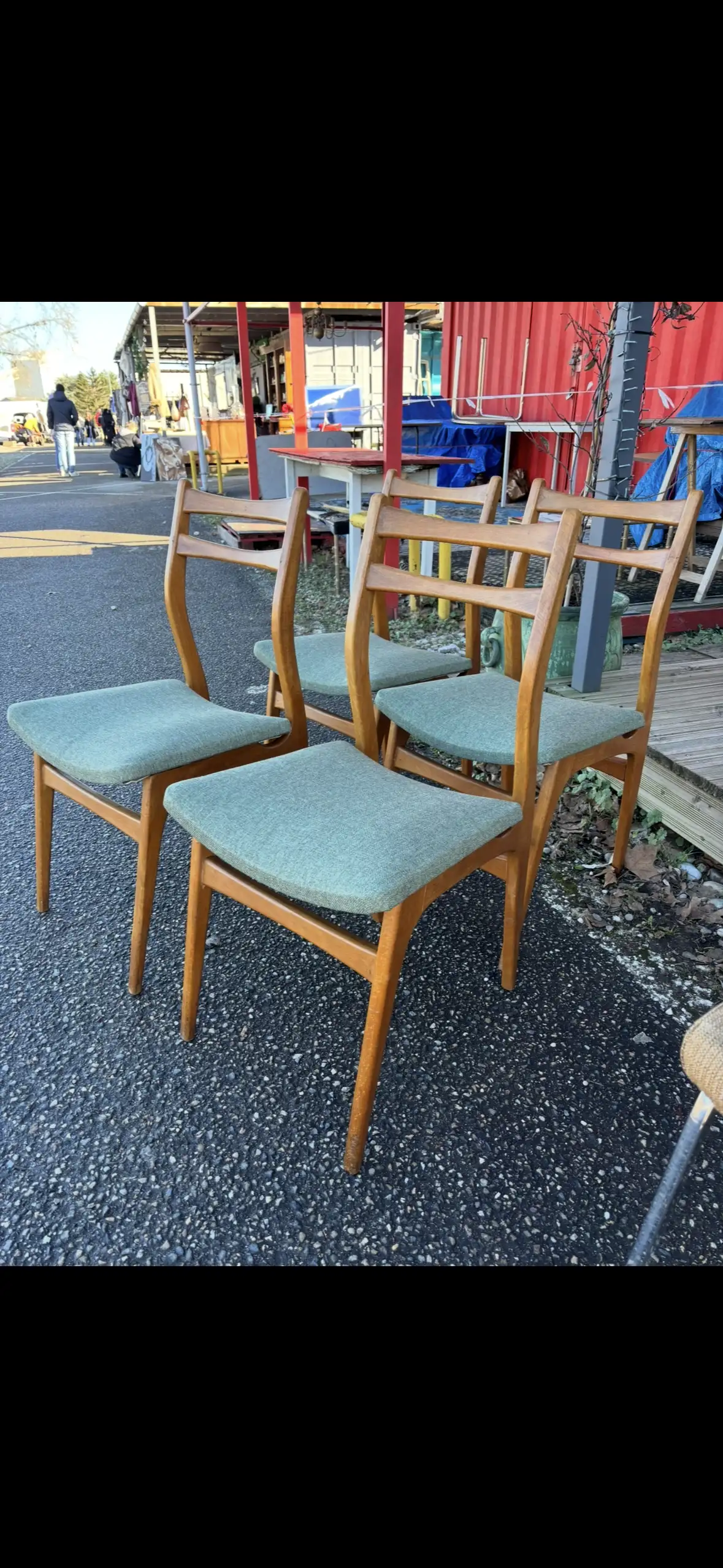 Set de 4 chaises scandinaves vintage