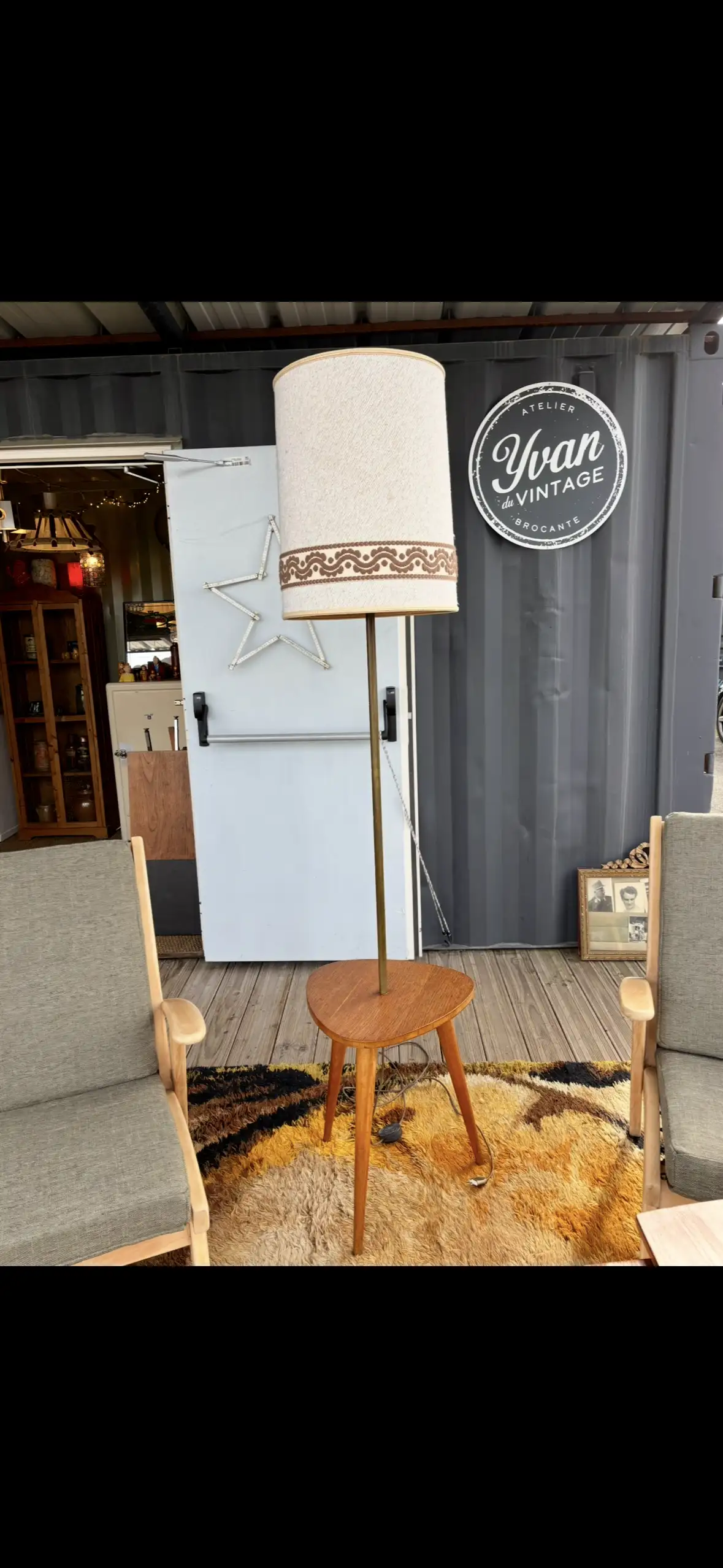 Lampadaire vintage scandinave