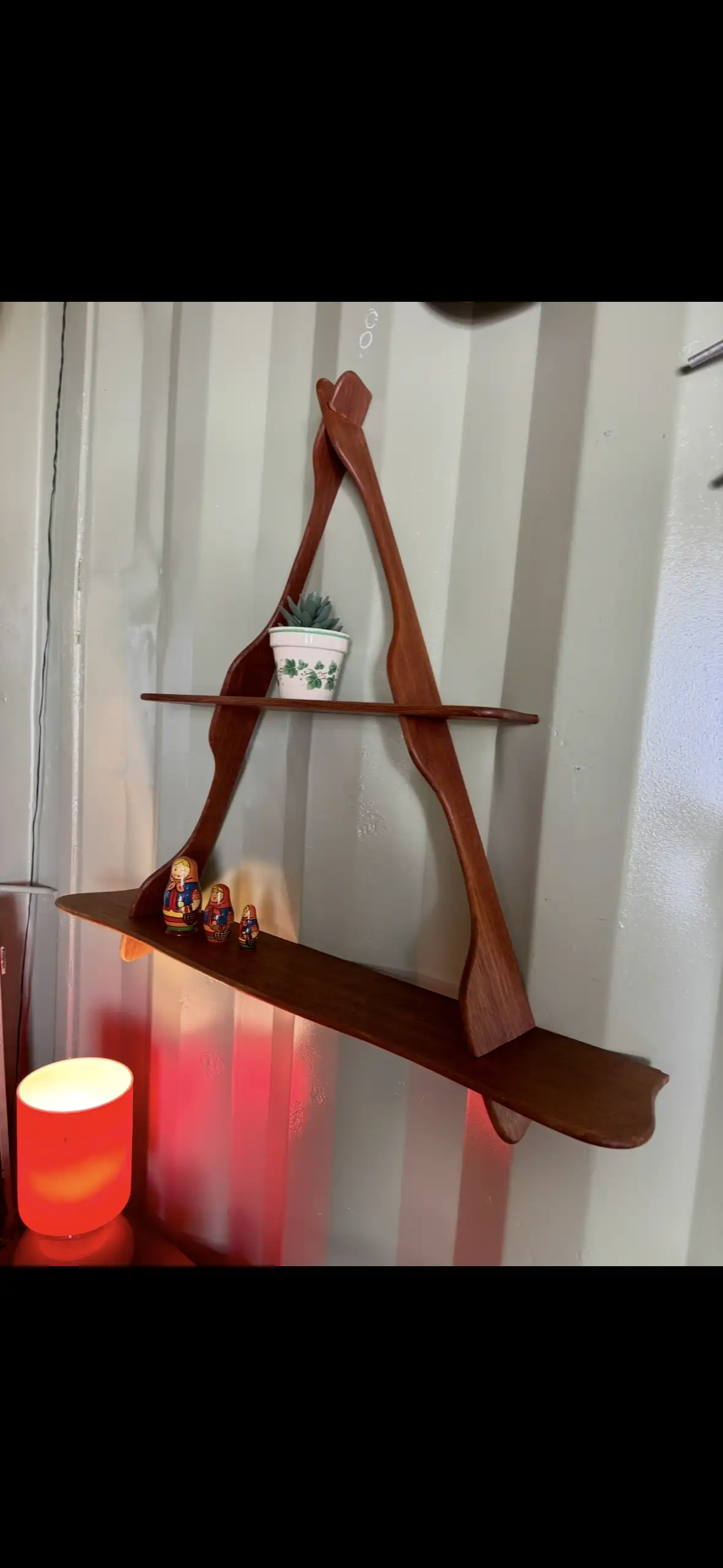 Etagère Murale scandinave en Teck