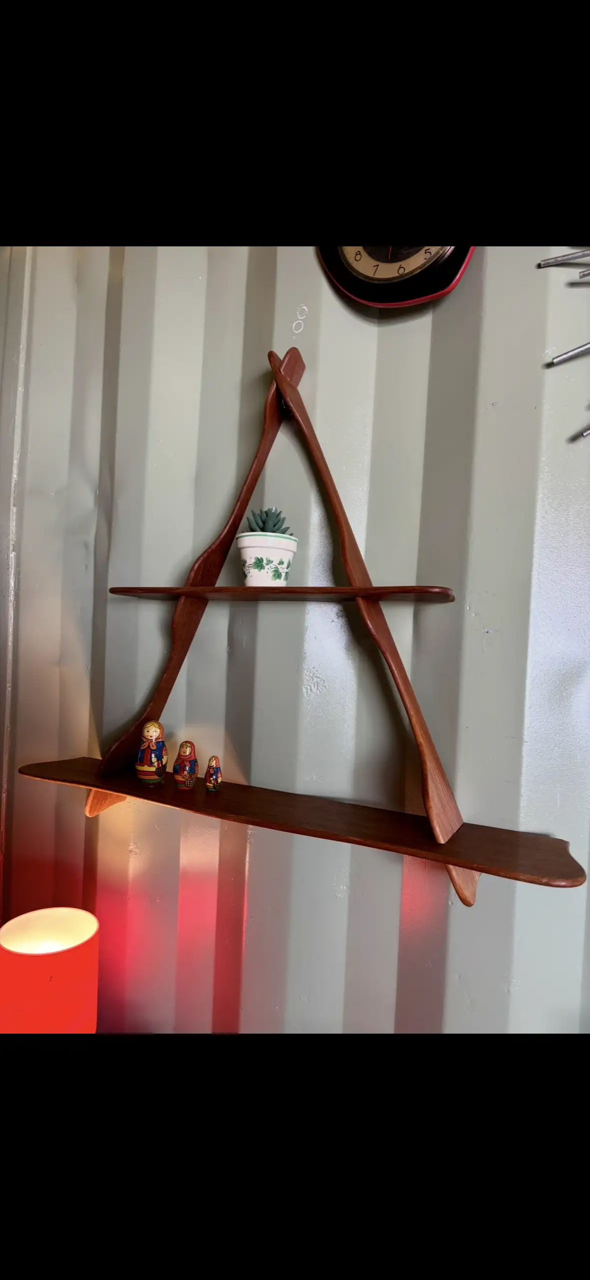 Etagère Murale scandinave en Teck