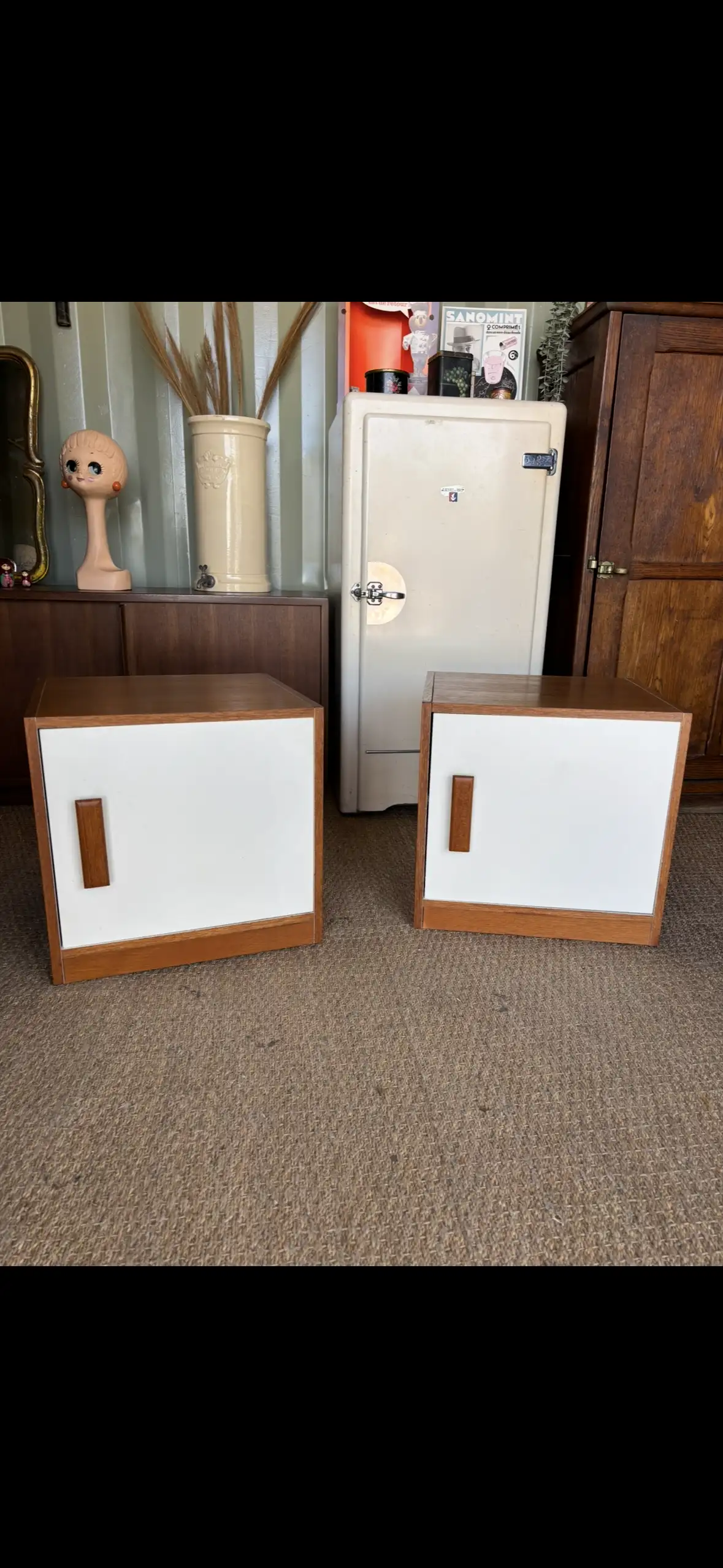 Tables de nuit, chevets vintage