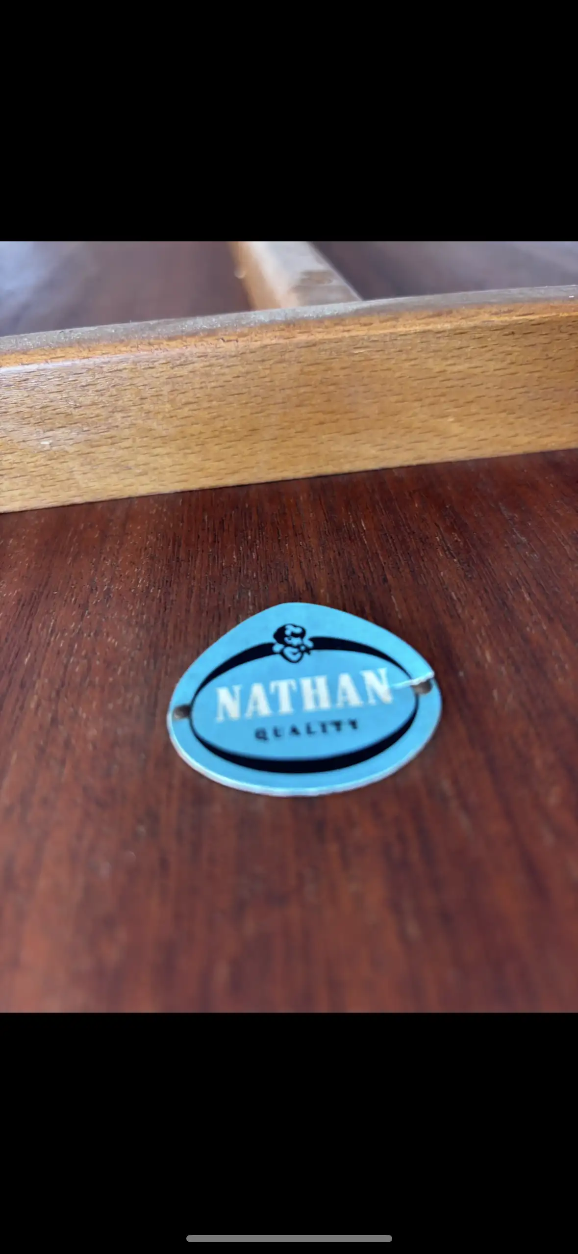 Table basse vintage en teck Nathan