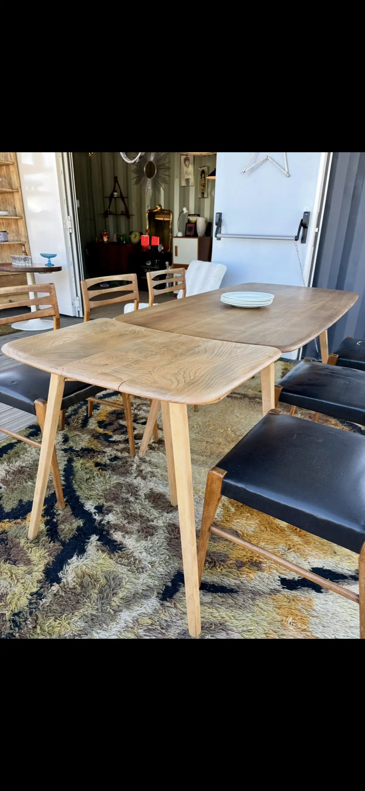 Table et rallonge Ercol