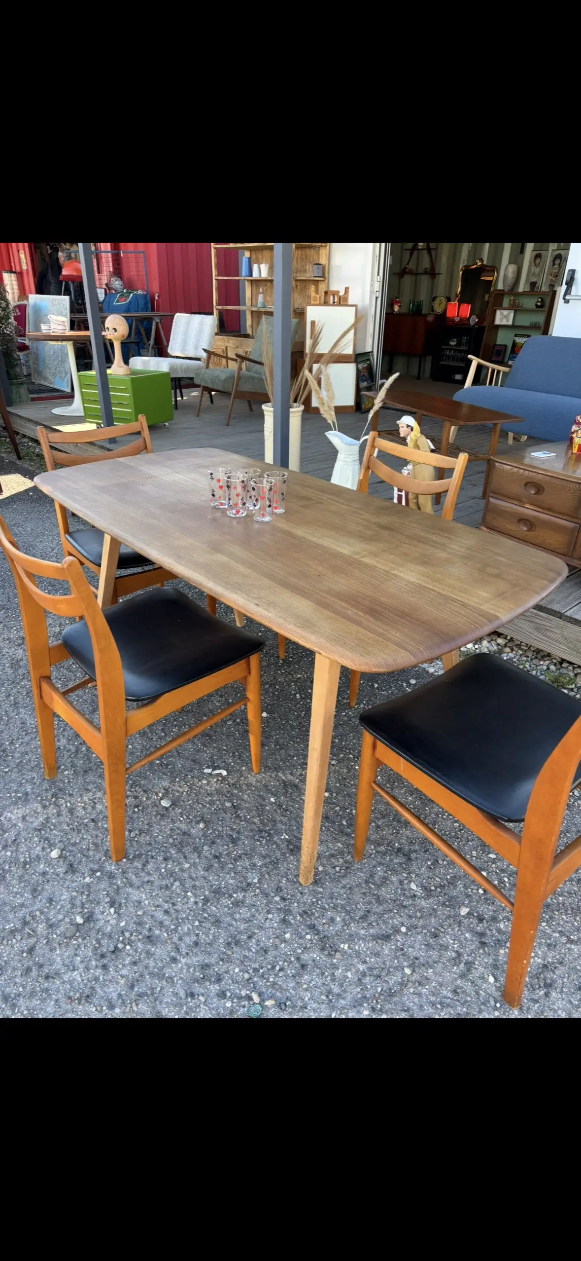 Table et rallonge Ercol
