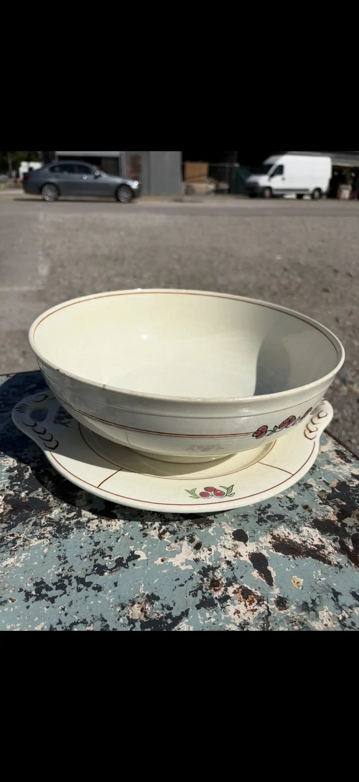 Saladier et plat terre de fer
